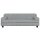 vidaXL Kindersofa Hellgrau 90x53x30 cm Samt