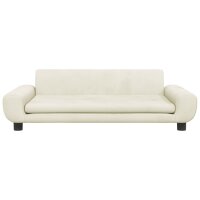 vidaXL Kindersofa Creme 100x54x33 cm Samt