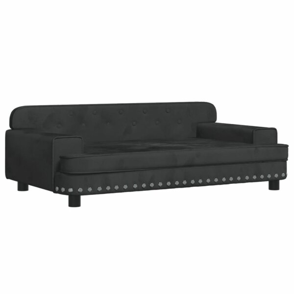 vidaXL Kindersofa Schwarz 90x53x30 cm Samt