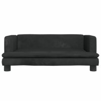 vidaXL Kindersofa Schwarz 80x45x30 cm Samt