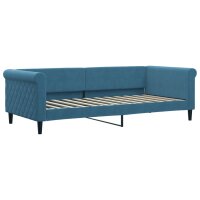 vidaXL Tagesbett Blau 90x200 cm Samt