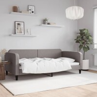 vidaXL Tagesbett Taupe 100x200 cm Stoff