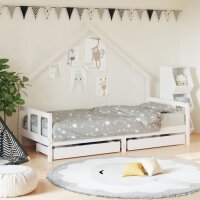 vidaXL Kinderbett mit Schubladen Weiß 90x190 cm...