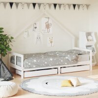 vidaXL Kinderbett mit Schubladen Weiß 80x200 cm...