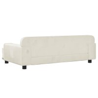 vidaXL Hundebett Creme 90x53x30 cm Samt