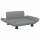 vidaXL Hundebett Hellgrau 70x45x28 cm Stoff