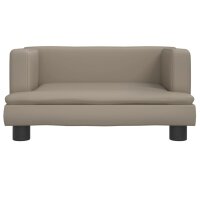 vidaXL Hundebett Cappuccino-Braun 60x40x30 cm Kunstleder