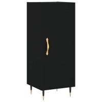 vidaXL Highboard Schwarz 34,5x34x180 cm Holzwerkstoff