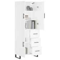 vidaXL Highboard Wei&szlig; 69,5x34x180 cm Holzwerkstoff