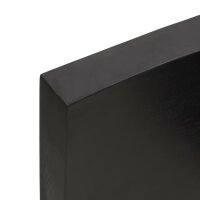 vidaXL Tischplatte 100x40x6 cm Massivholz Eiche Behandelt Baumkante