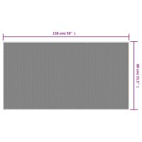 vidaXL Outdoor-Teppich Grau und Weiß 80x150 cm Beidseitig Nutzbar