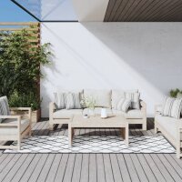 vidaXL Outdoor-Teppich Grau und Weiß 80x250 cm...