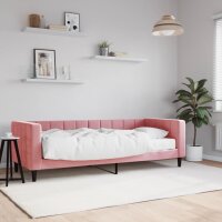 vidaXL Tagesbett mit Matratze Rosa 80x200 cm Samt