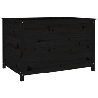 vidaXL Hochbeet Schwarz 119,5x82,5x78 cm Massivholz Kiefer