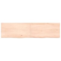 vidaXL Waschtischplatte 120x30x6 cm Massivholz Unbehandelt