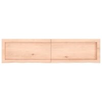 vidaXL Waschtischplatte 120x30x6 cm Massivholz Unbehandelt