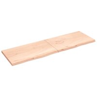 vidaXL Waschtischplatte 200x60x4 cm Massivholz Unbehandelt