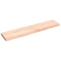 vidaXL Waschtischplatte 140x30x6 cm Massivholz Unbehandelt