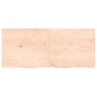 vidaXL Waschtischplatte 140x60x4 cm Massivholz Unbehandelt