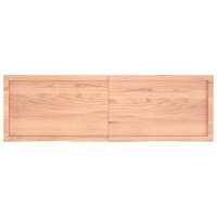 vidaXL Waschtischplatte Hellbraun 160x50x6 cm Massivholz Behandelt