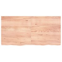 vidaXL Waschtischplatte Hellbraun 120x60x4 cm Massivholz Behandelt