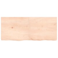 vidaXL Waschtischplatte 140x60x6 cm Massivholz Unbehandelt