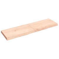 vidaXL Waschtischplatte 140x40x6 cm Massivholz Unbehandelt