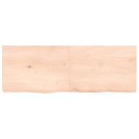 vidaXL Waschtischplatte 140x50x6 cm Massivholz Unbehandelt