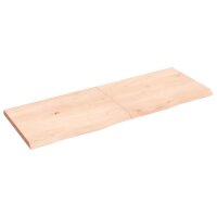 vidaXL Waschtischplatte 140x50x4 cm Massivholz Unbehandelt