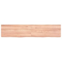 vidaXL Waschtischplatte Hellbraun 140x30x6 cm Massivholz Behandelt