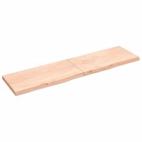 vidaXL Waschtischplatte 200x50x6 cm Massivholz Unbehandelt