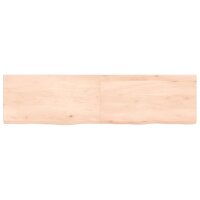 vidaXL Waschtischplatte 120x30x4 cm Massivholz Unbehandelt