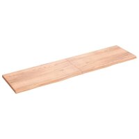 vidaXL Waschtischplatte Hellbraun 200x50x4 cm Massivholz Behandelt