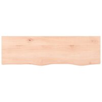 vidaXL Waschtischplatte 100x30x6 cm Massivholz Unbehandelt