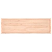 vidaXL Waschtischplatte 200x60x6 cm Massivholz Unbehandelt