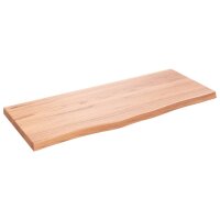 vidaXL Waschtischplatte Hellbraun 100x40x4 cm Massivholz Behandelt