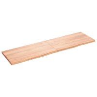 vidaXL Waschtischplatte Hellbraun 180x50x4 cm Massivholz Behandelt