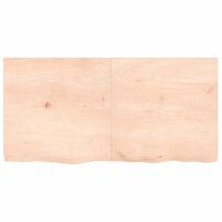 vidaXL Waschtischplatte 120x60x6 cm Massivholz Unbehandelt