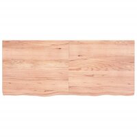 vidaXL Waschtischplatte Hellbraun 140x60x6 cm Massivholz Behandelt