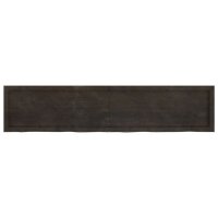 vidaXL Waschtischplatte Dunkelgrau 180x40x6 cm Massivholz Behandelt