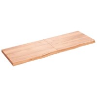 vidaXL Waschtischplatte Hellbraun 180x60x6 cm Massivholz Behandelt