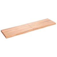 vidaXL Waschtischplatte Hellbraun 120x30x4 cm Massivholz Behandelt