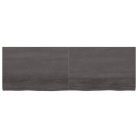 vidaXL Waschtischplatte Dunkelgrau 180x60x4 cm Massivholz Behandelt