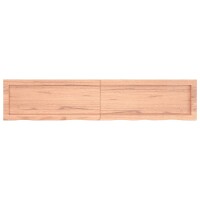 vidaXL Waschtischplatte Hellbraun 140x30x4 cm Massivholz Behandelt