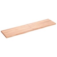 vidaXL Waschtischplatte Hellbraun 160x40x4 cm Massivholz Behandelt