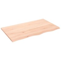 vidaXL Tischplatte 100x60x2 cm Massivholz Eiche Unbehandelt