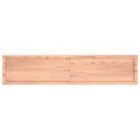 vidaXL Tischplatte Hellbraun 180x40x6 cm Massivholz Eiche Behandelt