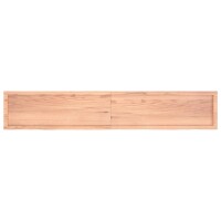 vidaXL Tischplatte Hellbraun 220x40x6 cm Massivholz Eiche Behandelt