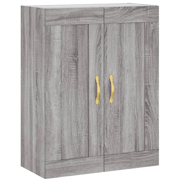 vidaXL Wandschrank Grau Sonoma 69,5x34x90 cm Holzwerkstoff