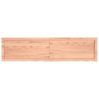 vidaXL Tischplatte Hellbraun 160x40x6 cm Massivholz Eiche Behandelt